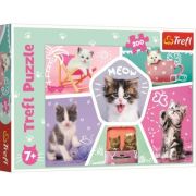 Puzzle pisicute in actiune 200 de piese, Trefl