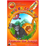 Carte de colorat si activitati practice – Animale din jungla librariadelfin.ro imagine 2022