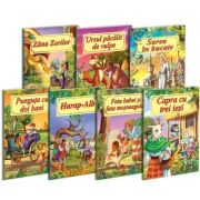 Pachet 7 carti ilustrate format A4 – Povesti de autori romani librariadelfin.ro imagine 2022