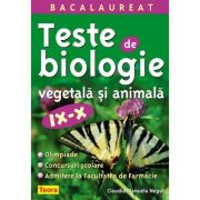 Teste de biologie vegetala si animala. Culegere clasele 9-10 – Claudia Manuela Negrut 9-10 imagine 2022