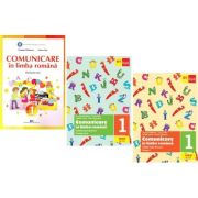Pachet manual comunicare in limba romana pentru clasa a 1 plus caiete de lucru partea 1 si 2 cleopatra mihailescu, tudora pitila