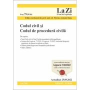 Codul civil si Codul de procedura civila. Actualizat la 25. 09. 2022 – Flavius-Antoniu Baias 09.