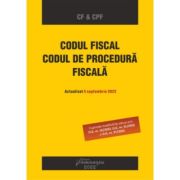 Codul fiscal. Codul de procedura fiscala. Actualizat 5 septembrie 2022 librariadelfin.ro imagine 2022