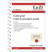 Codul penal si Codul de procedura penala. Actualizat la 25. 10. 2022 librariadelfin.ro imagine 2022 cartile.ro