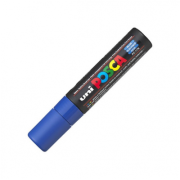 Marker UNI PC-17K 15. 0 mm, varf tesit, albastru, Posca (M667)