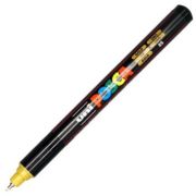 Marker UNI PC-1MR 0. 7 mm, varf metalic fin, auriu, Posca