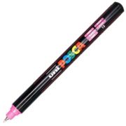 Marker UNI PC-1MR 0. 7 mm, varf metalic fin, roz, Posca