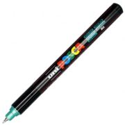 Marker UNI PC-1MR 0. 7 mm, varf metalic fin, verde metalizat, Posca (M625)