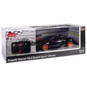Masina cu telecomanda Bugatti Grand Sport Vitesse negru, scara 1: 18, Rastar (scara