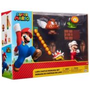 Set diorama Castelul de lava cu figurina 6 cm, Nintendo Mario (set imagine 2022
