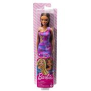 Papusa Barbie satena cu rochita, mov