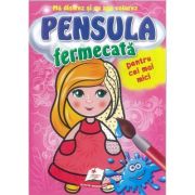 Papusica-pensula fermecata pentru cei mici-ma distrez si colorez cu apa