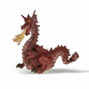 Figurina Papo dragon rosu cu flacara