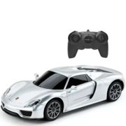 Masina cu telecomanda Porsche Spyder 918 argintiu 1: 24, Rastar 24 poza 2022