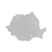 Sablon harta romaniei flaro, 185 x 255 mm