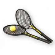 Set rachete tenis cu minge galbena