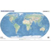 Harta lumii 120×160 cm, fizico-geografica/politica librariadelfin.ro imagine 2022
