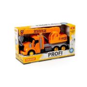 Camion Constructii + Macara, cu lumina si sunet, 33. 5×11. 5×18. 5 cm 33