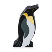 Figurina Pinguin regal, din lemn premium