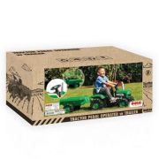 Tractor cu pedale si Remorca, verde, 53x143x45 cm image5