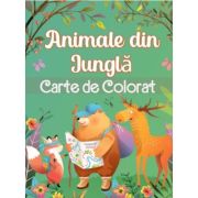 Animale din jungla. carte de colorat