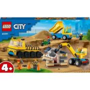 LEGO City. Camioane de constructie si macara cu bila pentru demolari 60391, 235 piese image8