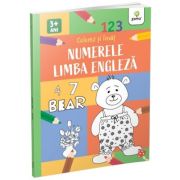 Numerele si limba engleza. Colorez si invat
