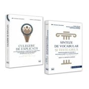Pachet Sinteze de vocabular si teste-grila editia 2 si, Culegere de explicatii ale raspunsurilor la subiectele de la examenele de admitere la Facultat