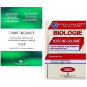 Pachet de teste Chimie organica si Biologie pentru admiterea in invatamantul superior medical 2023 2023