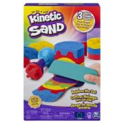 Kinetic sand Set unelte curcubeu cu accesorii