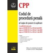 Codul de procedura penala si Legea de punere in aplicare - Petrut Ciobanu