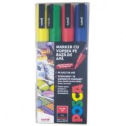 Marker UNI PC-3M 0. 9-1. 3 mm, set 4 culori, Posca (M1505)