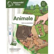 Raspundel istetel, carte cu autocolante, animale