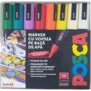 Marker UNI PC-5M 1. 8-2. 5 mm, set 16 culori, Posca (M1485)