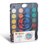 Acuarele cu paleta Morocolor cu 24 culori diametru pastila 25 mm (MC001277)