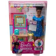 Set mobilier cu papusa bruneta profesoara Barbie Cariere Accesorii