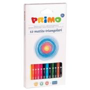Creioane colorate Morocolor cu ascutitoare, l=18cm, 12 culori/cutie (MC15531)