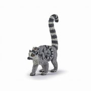 Figurina lemur cu pui, Papo