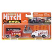 Set 2 vehicule scara 1: 64 Matchbox Hitch&Haul Fire rescue Hazard Squad Ambulance