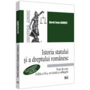 Istoria statului si a dreptului romanesc. Note de curs. 2023. De la prestatalitatea traca, la formarea Legii Tarii si Descalecat. Editia a 2-a, revizu