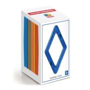 Joc magnetic de constructie Diamond Set, 12 piese in forma de romb, Magformers