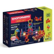 Joc magnetic de constructie Smart Set Creaturi Inteligente, 144 piese, Magformers