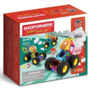 Joc magnetic de constructie Giant Wheels Monster Truck, 23 piese, Magformers