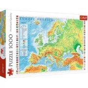 Puzzle 1000 Harta fizica a Europei, Trefl