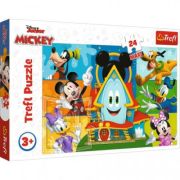 Puzzle 24 Maxi Mickey Mouse Casa prietenilor amuzanti, Trefl