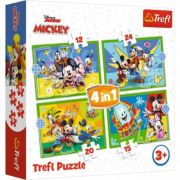 Puzzle 4-in-1 Mickey mouse si prietenii, Trefl