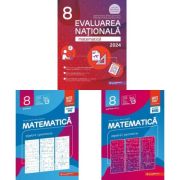 Pachet Matematica. Evaluarea Nationala 2024 si Consolidare partea 1 si partea a 2-a, clasa a 8-a – Gabriel Popa, Anton Negrila (Partea