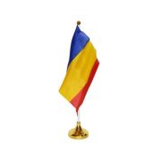 Steag birou, cu suport, romania, 15x21 cm
