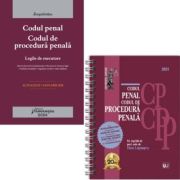 Pachet Codul penal si Codul de procedura penala, actualizate ianuarie 2024. Legile de executare si Editie spiralata - Dan Lupascu