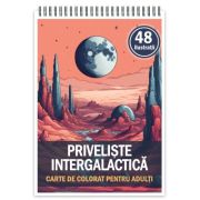 Carte de colorat cu 48 de ilustratii, Priveliste intergalactica